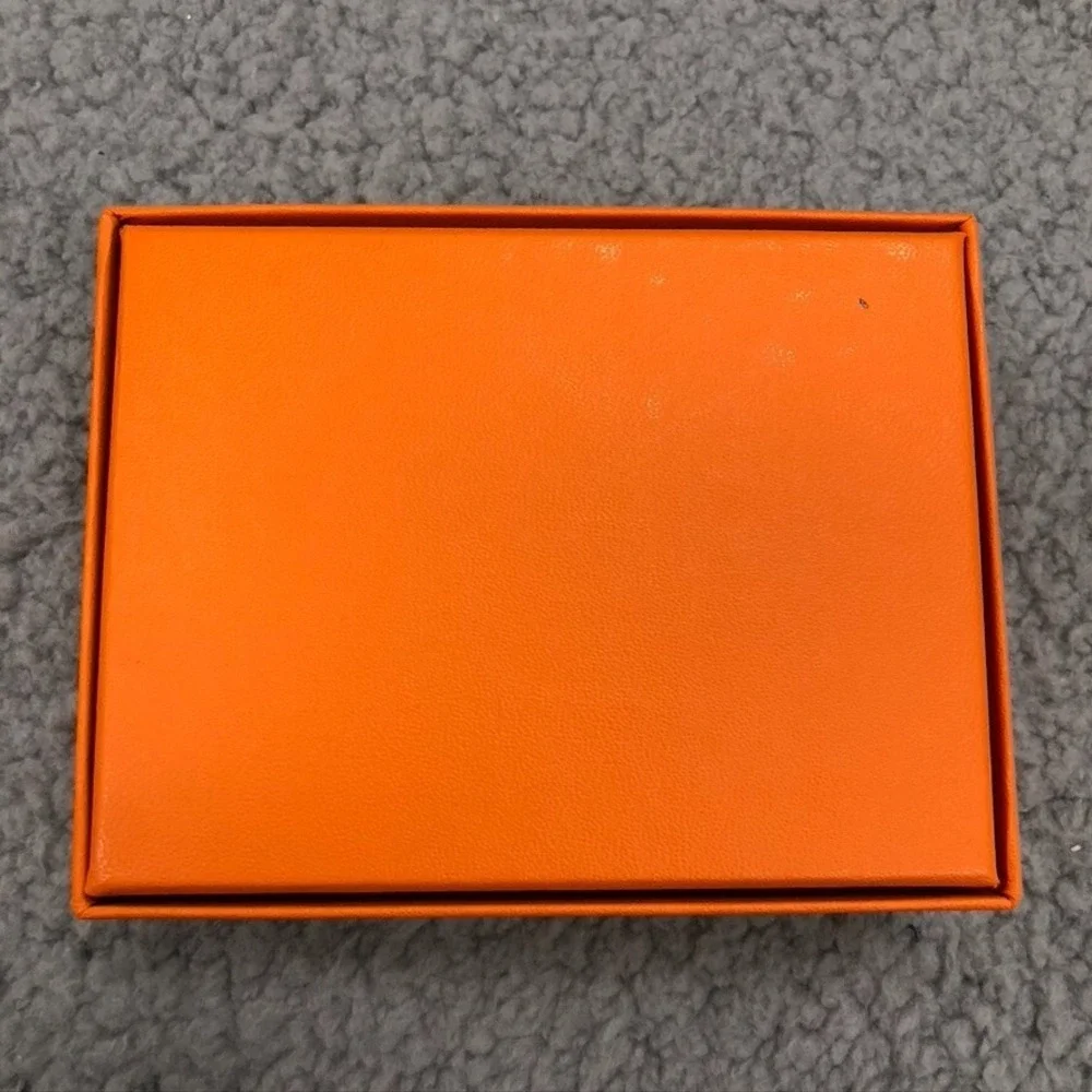 Authentic Hermes Orange Gift Box‎ Empty  Rectangle 4.25x3.25x1 Small Storage